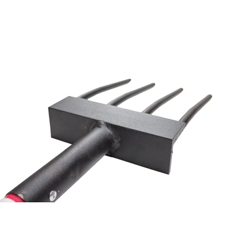 Bully Tools Spading Fork with D-Grip, 44" Fiberglass Handle