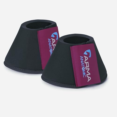 Shires ARMA Neoprene Bell Boots - color: Black Cherry, size: Cob