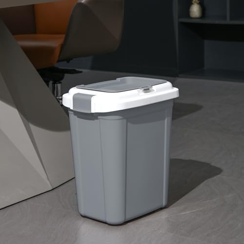 Airtight Pet Food Grey Storage Container, 23 Qt - color: Grey, size: 20 lbs