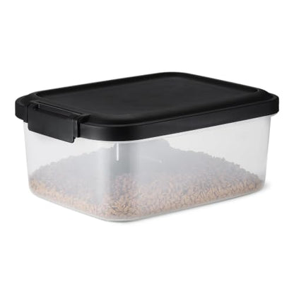 Amazon Basics Pet Food Storage Container, BPA-Free, Detachable Scoop, Secure Seal, 10lbs - size: 10lbs