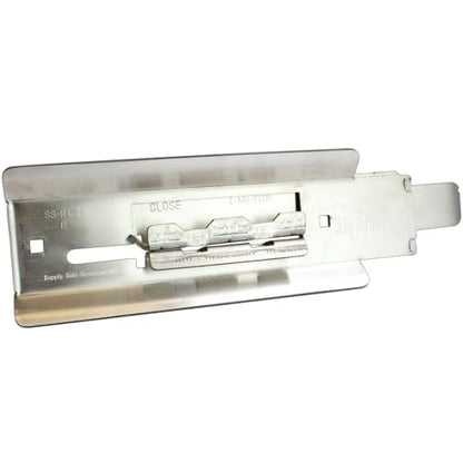Roll-Lite Stainless Steel Latch, with Thick Flange and Hardware for Wayne Dalton, Roll-Lite, Roll-Right, Trac-Rite, Epic Doors, with Minor Surface Marks - size: SS-RL2SX