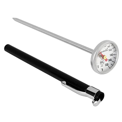 Escali AH2 Instant Read Small 1-inch Dial Thermometer Fahrenheit Protective Sheath Shatter Proof NSF Certified Commercial (5-inch Probe Length) - style: Dial