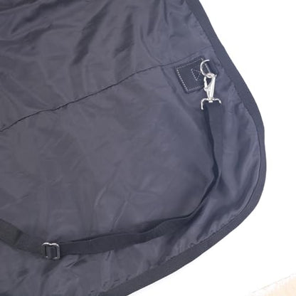 1200D Horse Blanket, 0g No-Fill Waterproof Turnout Rain Sheet - color: Black Grey, size: 75"