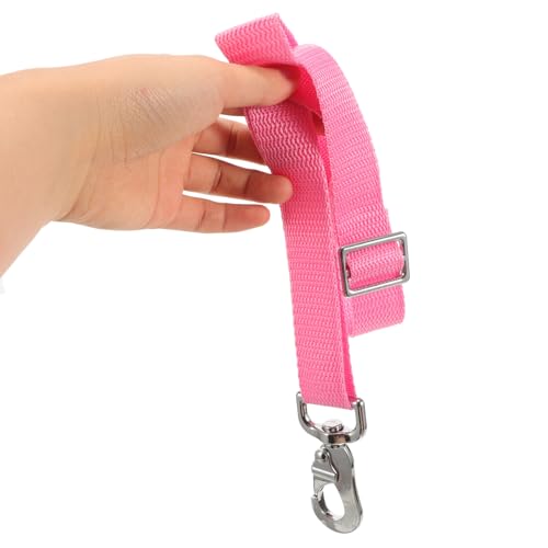 Ipetboom Adjustable Bucket Strap Reusable Bucket Hanger Strap with Swivel Clip Wear-Resistant Feeder Accessory for Horse Feed Buckets Nets Gates Fence Posts Stall Use 21.25in