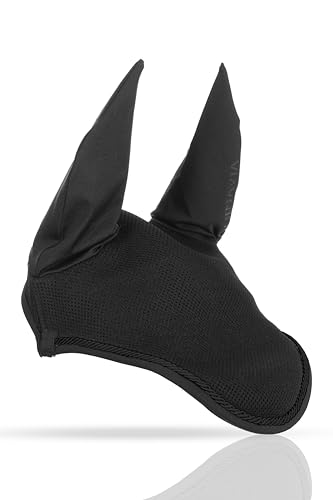 Equinavia Svalbard NordicAir™ Tech Ear Net - Black/Black - Horse - color: Black/Black