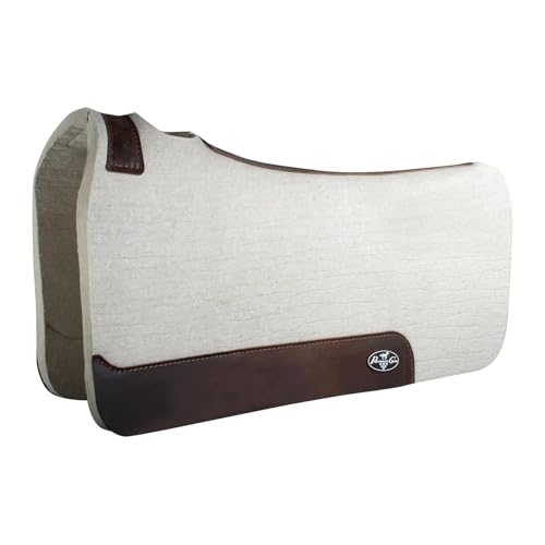 Professional's Choice 100% Steam-Pressed Wool Felt Western Saddle Pad - color: Tan, size: 28" x 30" x 3/4"