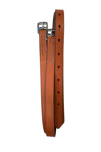 36" English Stirrup Leathers - color: Tan