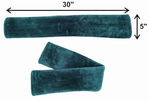 Majestic Ally Mink Fleece Girth/Cinch Cover, Soft Plush for Horse Riding Comfort, Breathable, Moisture-Wicking - color: Hunter Green
