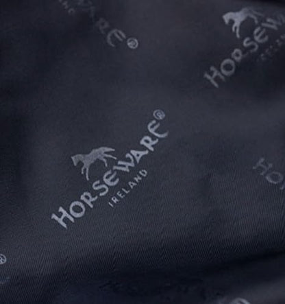 Horseware® Rambo® Stable Sheet with Embossed Lining - Navy/Navy & White, 78 inches - color: Navy/Navy & White, size: 78 inches