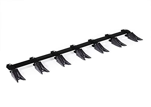 Bucket Tooth Bar for Sub-Compact Tractor - Red 46 Inch, Fits Bucket Cutting Edges Sized 1/2" or Less with No Drilling Required | Heavy Duty Design by Heavy Hitch | Made in USA - color: Red, size: 46"