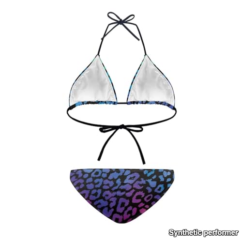 Bikini Set Two Pieces Swim Suits for Women 2026 - color: Cheetah, size: Large