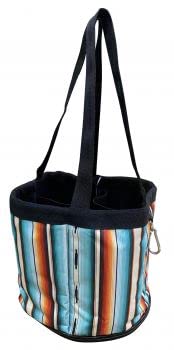 Serape Printed Durable Nylon Grooming Tote