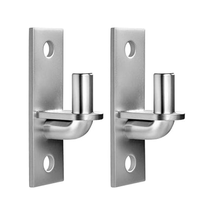 Wall Mount Gate Hinges, 2 Pack Farm & Chain Link Gate Hinges with 5/8" Hinge Pin, Heavy Duty Wall Plate Hinges for Fence Posts(Screws Not Included) - size: 2 Pack (2 pcs)