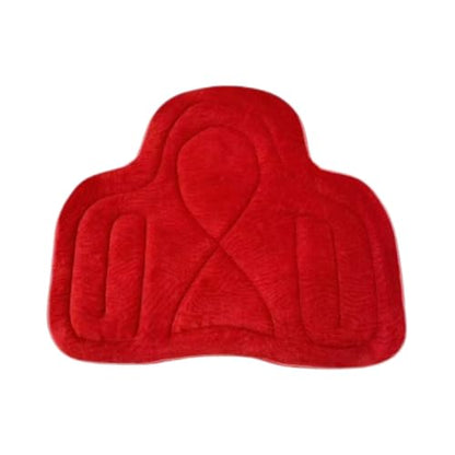 Saddle Tush Cushion Western Long Saddle Pad Horse Riding Seat Saddle Cushion Pad - color: Red style