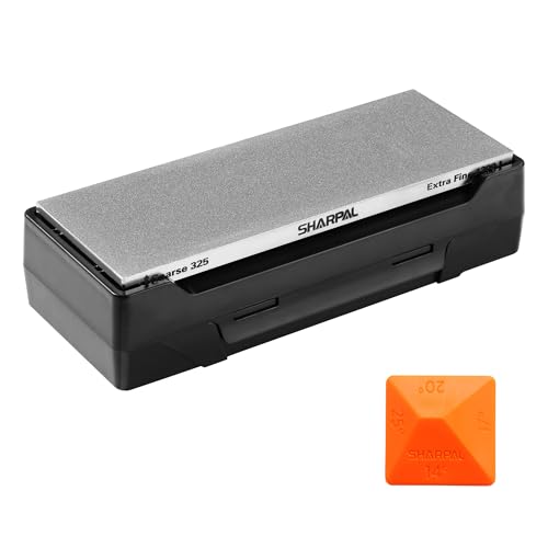 SHARPAL 162N Double-sided Diamond Sharpening Stone, 8 in. x 3 in. - size: 8 in. x 3 in. / 325&1200 Grit