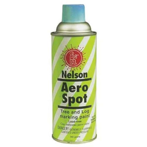 Tree and Log Marking Aerosol Paint, 12 oz., Blue, Solvent -Based