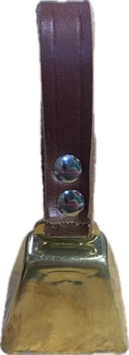 Dog Collar Cow Bell - color: Brass, size: 3) Medium (1 1/2" H x 1 3/4" W)