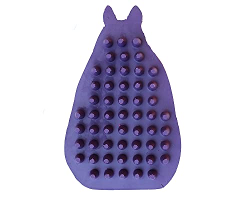 Grewal® Equestrian Grooming Bundle Kit - Comfy Pet Grooming & Bathing Glove - Oval Face Soft Bristles - Great for Thin & Sensitive Skin (Purple) - color: Purple