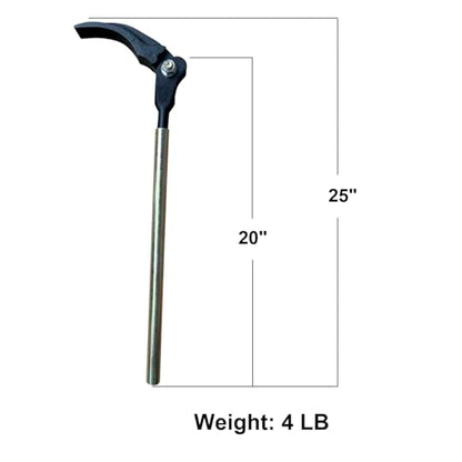 25" Fence Wire Stretcher, Barbed Wire Fence Tensioner, Fence Barb Wire Tighten and Repair Tools for Creating and Repairing Agricultural Fencing
