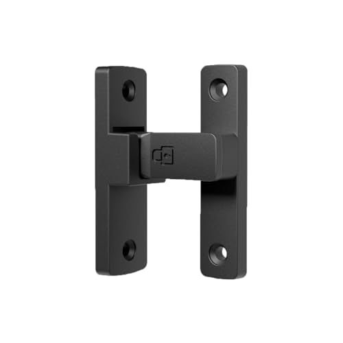 ETEKJOY Heavy-Duty Flip Latch Lock 90/180 Degree Sliding/Swinging Door Lock Latch Bolt for Gate Barn Garage Garden Fence Shed Window Cabinet (90 Degree, Black) - color: Black, size: 90 Degree