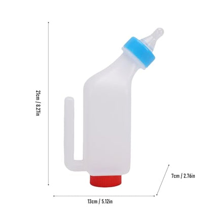 Lamb Feeding Bottle, 5 Pack Thickened Hanging Goat Bottles, 500ML Milk Feeder Bottle for Small Animal Livestock
