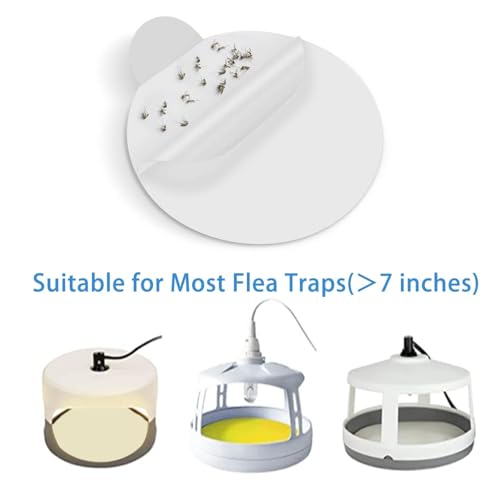 Flea Trap Refill Discs 7.1 Inch Replacement Glue Boards for Most Models Flea Traps for Inside Your Home, 12 Pack - style: 12 Pack
