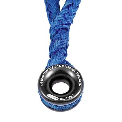 Pelican Rope Arborist Sling, USA Made 5/8" Adjustable Rigging Block Sling with Aluminum Ring - Single-Head, 14,800 LBS MBS / 1,480 LBS WLL, 12 Strand Blue Polyester, Tree Climbing Gear, 12 FT - style: Single-Head | 5/8" - 12 FT