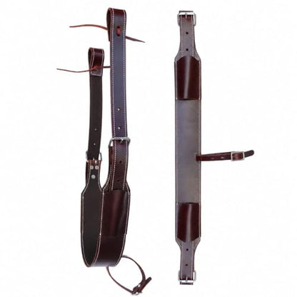 CHALLENGER Western Horse Leather Rear Flank Back Saddle Cinch w/Billets 9758BR