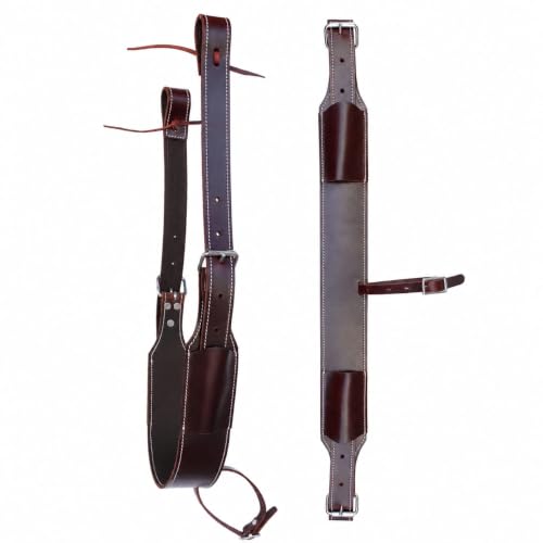 Challenger Western Horse Leather Rear Flank Back Saddle Cinch w/Billets 9758MG