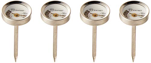 Outset F804 Steak Thermometers, Metallic - style: Steak