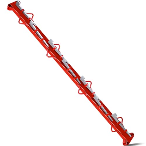 6ft Woven Wire Fence Stretcher Bar with 7 Wedge,Field Fence Stretcher | Heavy Duty Carbon Steel Fence Stretcher Tool, Chain Link Fabric Fence Stretcher, Wire Stretcher Fence Post for Fixing Fences - size: 6FT