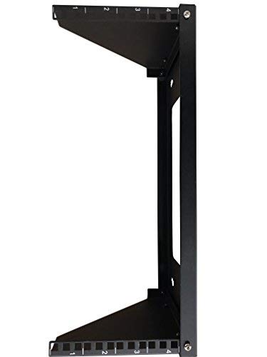 Kenuco 19 Inch Steel Vertical Rack and Wall Mountable Server Rack Mount (Black-5U) - color: Black-5U