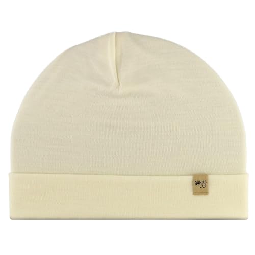 100% Merino Wool Cuff Beanie - Mens & Womens Warm Winter Hat - Watch Cap - Toque - Novelty Beanie - One Size Fits Most - color: Natural Cream