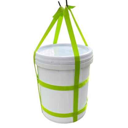 Bucket Sling Lifting for 5 Gallon Bucket Green，Multifunctional Handling Sling，Webbing Sling is Load Rated Up to 200Pounds