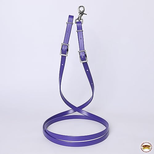 HILASON Western Horse Biothane Leather Rein, Full Size - color: Purple