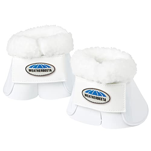 WeatherBeeta Fleece Trim Impact Bell Boots, White, Cob