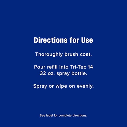 Farnam Tri-Tec 14 Fly Spray for Horses, Protects for Up to 14 Days, 128 oz - size: 128 Fl Oz (Pack of 1)