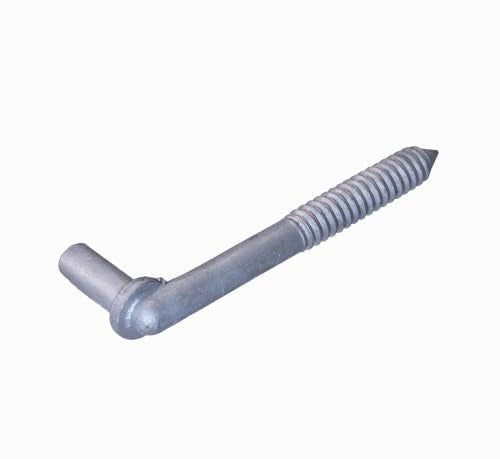 Wood Post Screw in Lag Screw Gate Hinge for Farm Wooden Fences with 5/8" Pin (4-1/2" (2Pcs)) - color: 4-1/2" (2Pcs)