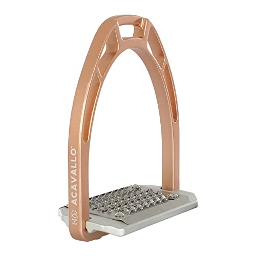 Acavallo Arco Evolution Alupro Stirrups, One Size - color: Rose Gold
