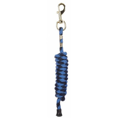 Equinavia Stella 8' Lead Rope with Snap Buckle - Light Blue/Navy - One Size - color: Light Blue/Navy
