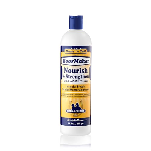 Mane 'n Tail Hoofmaker Hand & Nail Therapy (14.5 Oz) – Fragrance-Free, Biotin & Collagen-Enriched Moisturizing Cream for Strengthening Hooves & Promoting Healthy Growth - size: 14.5 Fl Oz (Pack of 1)