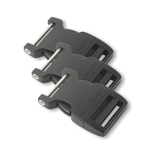 Sea to Summit Field Repair Buckle, Side Release 1 Pin, 3pk, 20mm / 3/4in - style: 20mm / 3/4in