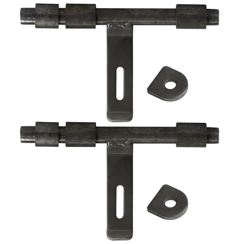 2 Pack 12" Weld On Slide Gate Bolt, Weldable Metal Door Barrel Latch | Heavy Duty
