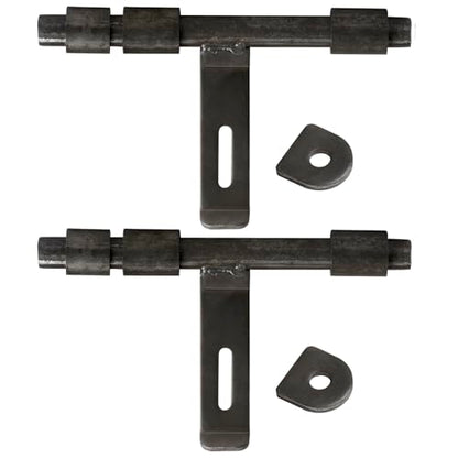 2 Pack 12" Weld On Slide Gate Bolt, Weldable Metal Door Barrel Latch | Heavy Duty