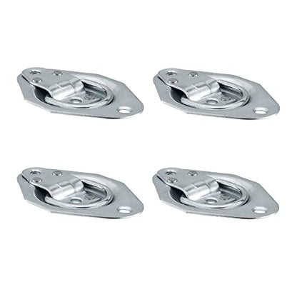 RecPro RV D-Ring Tie Down Anchors, 2,500 lb, 4-Pack - color: 2,500 lb capacity, size: 4 Pack
