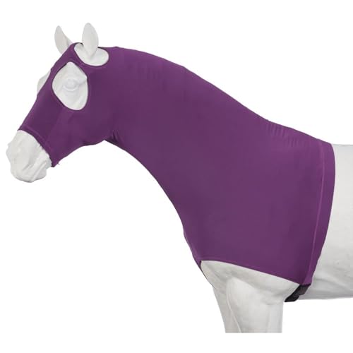 Tough 1 Spandex Mane Stay Hood - color: Purple, size: X-Large