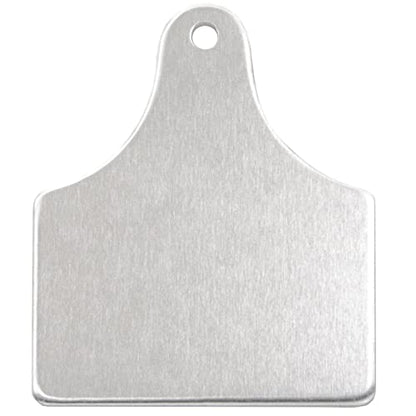 ABBECIAO 25Pack Large Cow Tag Blanks Aluminum Cattle Tag Metal Stamping Blanks -14 ga. Thick