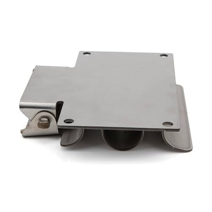SH675SS Hand Tool Rack Holder Spring Loaded Stainless Heavy Duty Mount | Shovel Holder Suitable for Neatly Storing Shovels, Rakes, Hoes and Gardening Tools in Trailers, Walls or Sheds