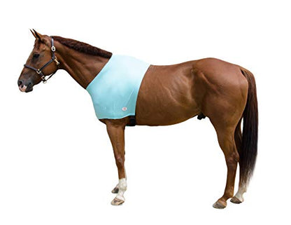 Derby Originals Lycra Stretch Horse Shoulder Guard - color: Caribbean Blue