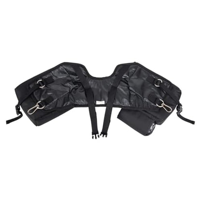 Reinsman Pommel Cooler Bag | Equestrian Durable Convenient Spacious 2-Side Nylon Insulated Bag with Stainless Steel Hardware | Easy Attachment to The Swell with Adjustable Strap - color: Black
